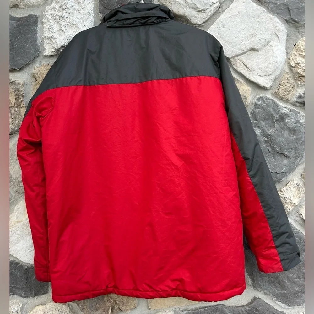 Columbia Mens Ski Jacket Sz L Red Omni Shield Insulated Outdoor Water Resistant